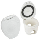 Scandvik Replacement White Cup Cap f\/Recessed Shower